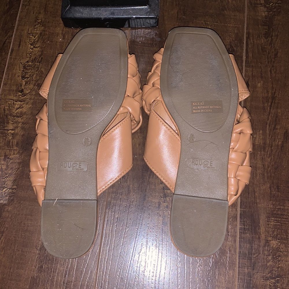 Braided Tan Sandals - Picture 5 of 5